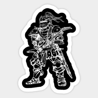 SEEMBO Knight Playing Guitar Guitarist Musician Music Band Sticker